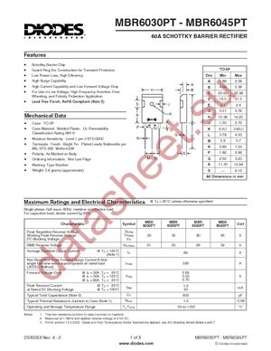 MBR6045PT-F datasheet  